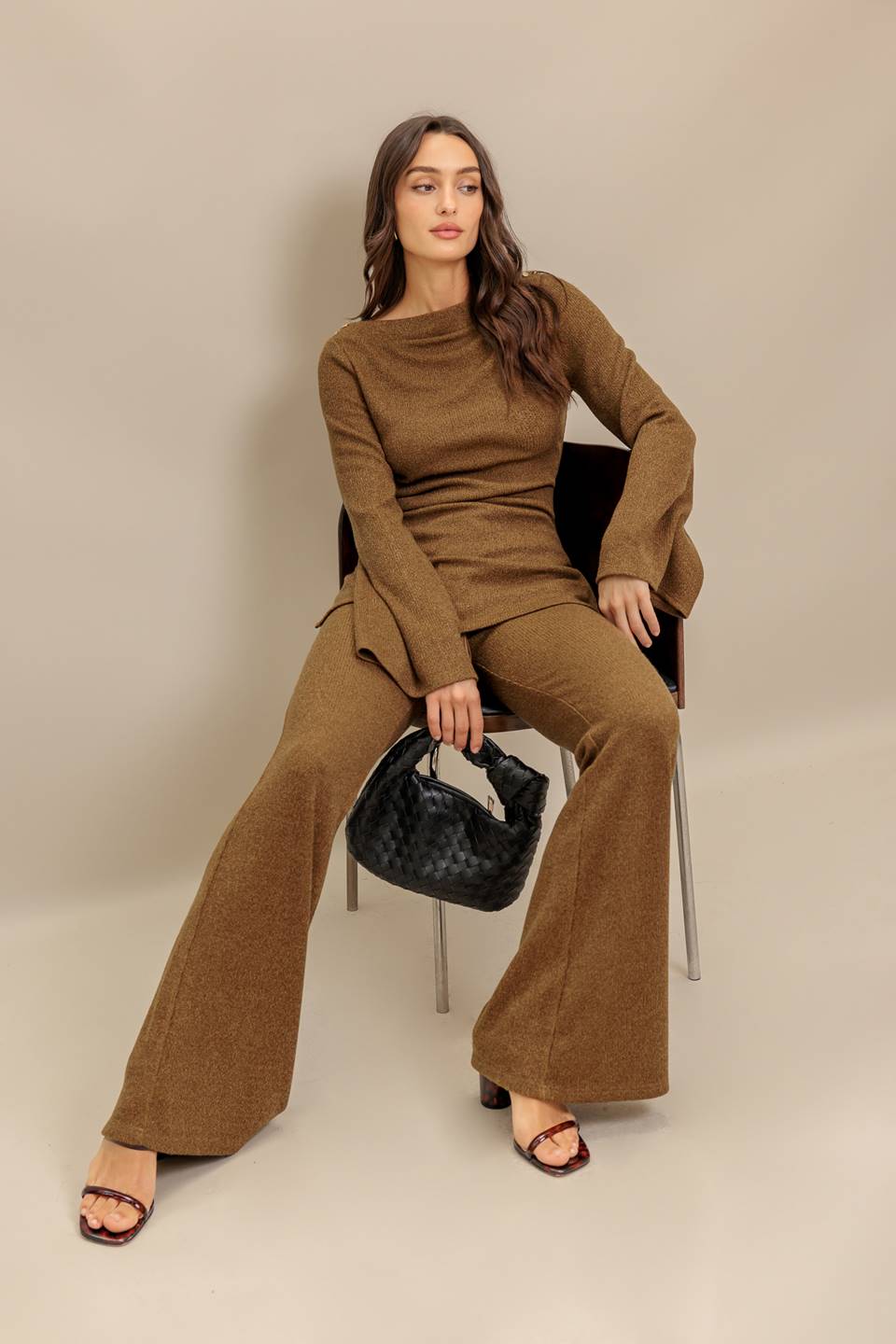 FLARE TOUCH SOLID TUNIC TOP Flying Tomato